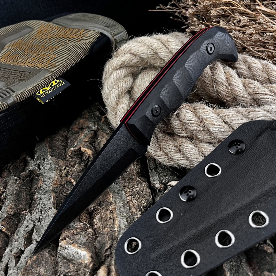มีดทำมือด้าม G10 สำหรับตั้งแคม - Camping Cooking Knife With Sheath บทวิจารณ์และราคา