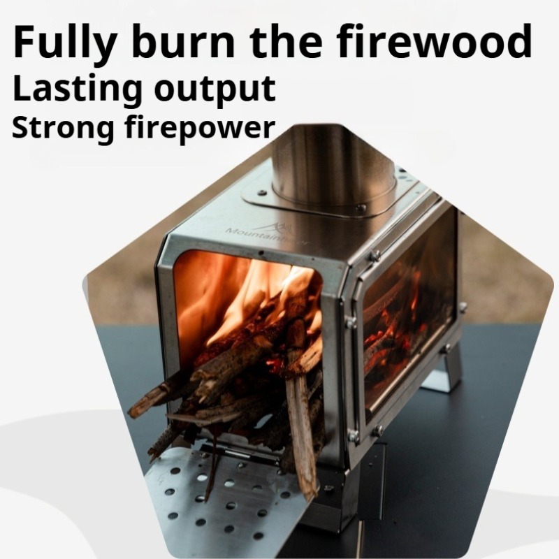 เตาทำความร้อนสแตนเลส เตาเผาไม้ - Camping Cooking In Forest บทวิจารณ์และราคา