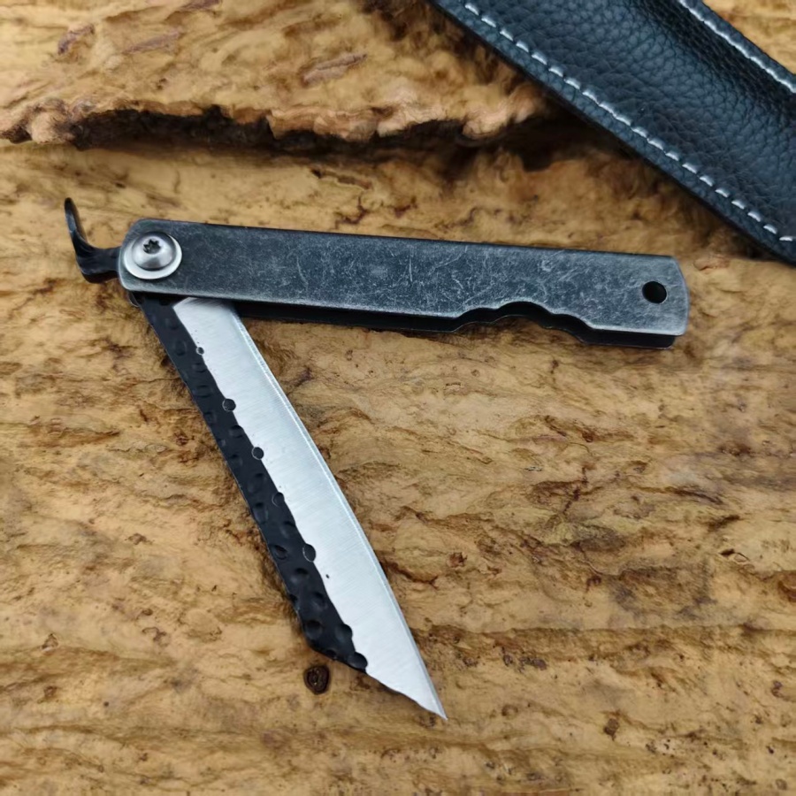 มีดพับ Higonokami ทำมือ ด้ามหิ - Camping Cooking Knife With Sheath บทวิจารณ์และราคา
