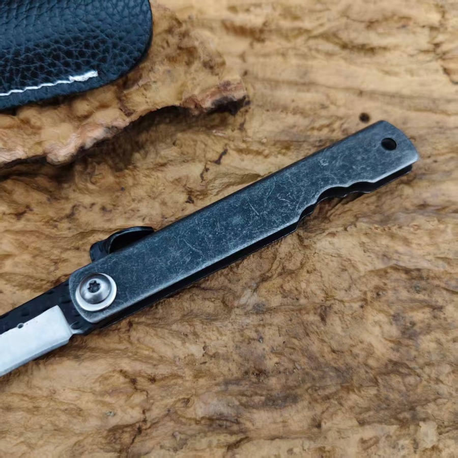 มีดพับ Higonokami ทำมือ ด้ามหิ - Camping Cooking Knife With Sheath บทวิจารณ์และราคา