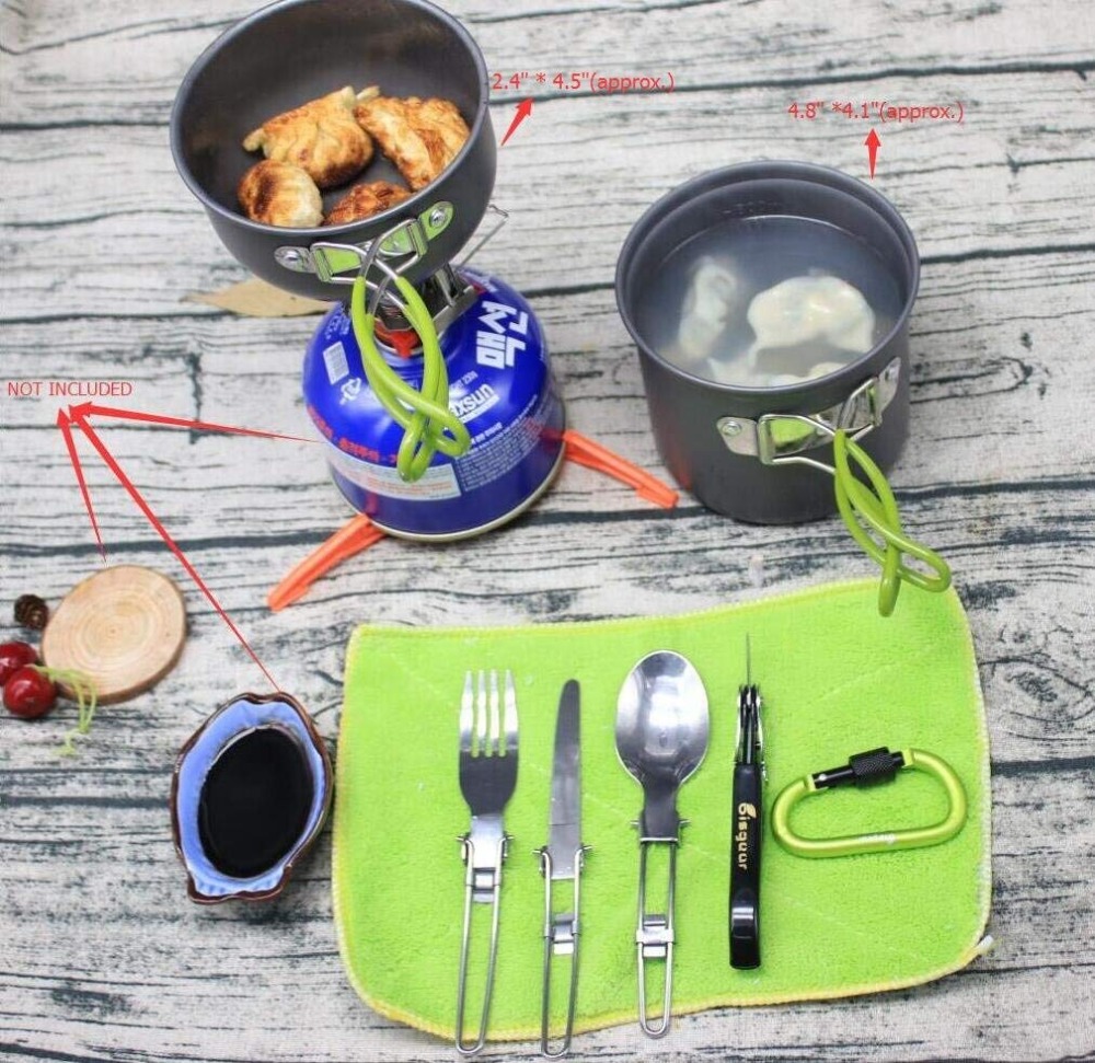 12-17Pcs Camping เครื่องครัวเต - Camp Spork Set บทวิจารณ์และราคา