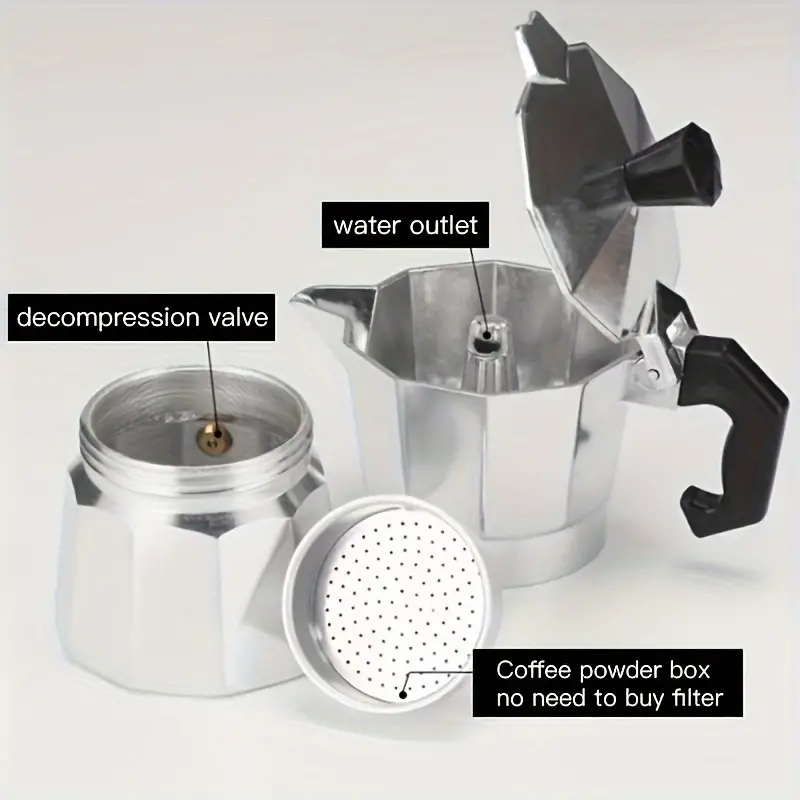 หม้อต้มกาแฟโมก้าอะลูมิเนียมแบบ - Camping Cooking Gear บทวิจารณ์และราคา