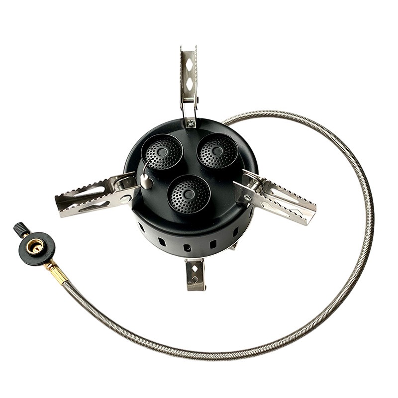 เตาแก๊สปิคนิคแบบพกพา 3 หัวเตา  - Camping Cooking Gas Stove Portable Tool บทวิจารณ์และราคา