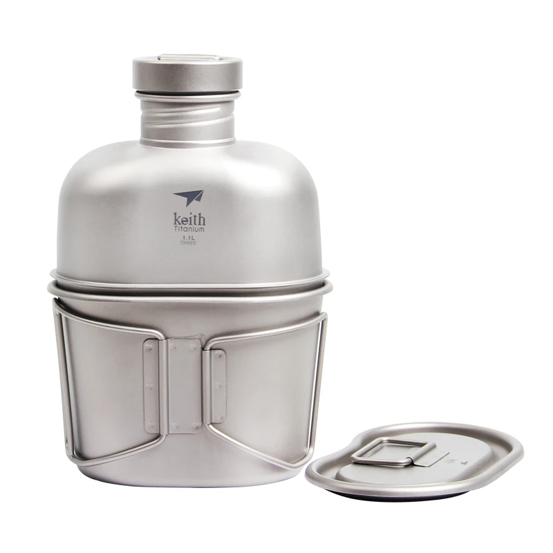 Keith ชุดรับประทานอาหารเดินป่า - Mess Kit Titanium บทวิจารณ์และราคา
