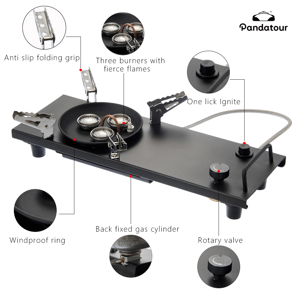 เตาแก๊สพับได้ Pandatour Campin - Camping Cooking Unit บทวิจารณ์และราคา