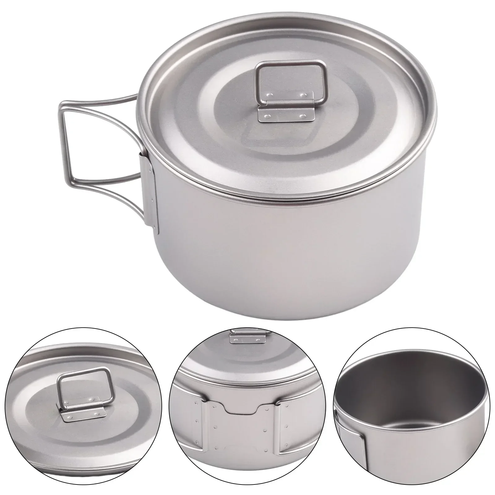 ชามไทเทเนียมพับชาม 450 ml/600  - Camping Cooking Container บทวิจารณ์และราคา