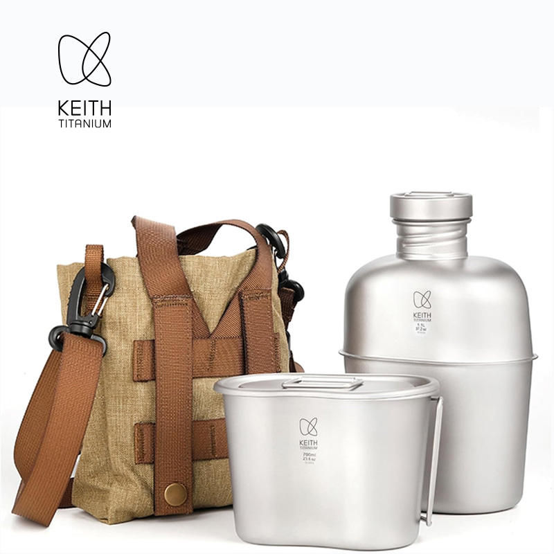 KEITH ชุดอุปกรณ์ทำอาหารและขวดน - Mess Kit Titanium บทวิจารณ์และราคา