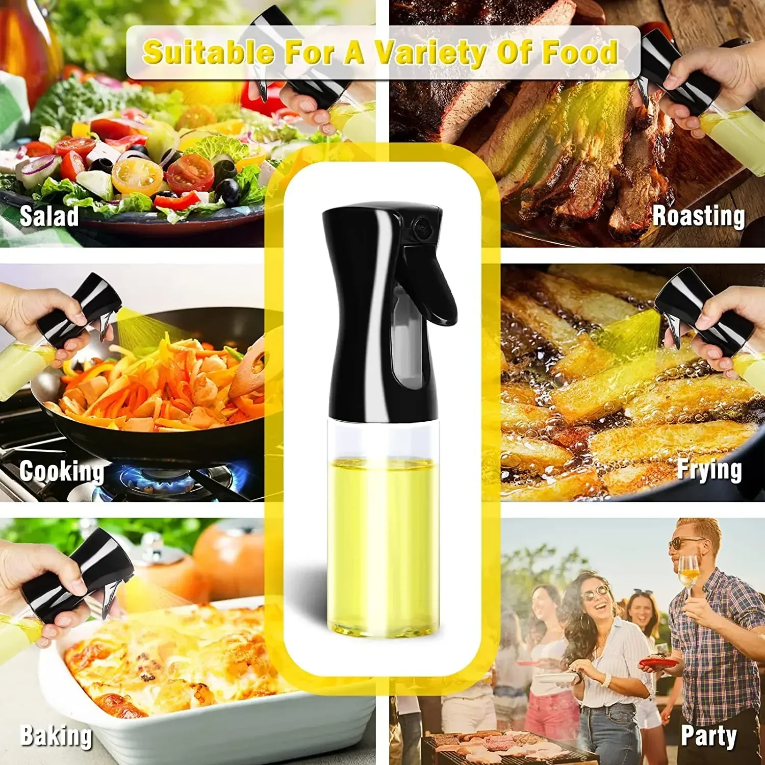 ขวดสเปรย์น้ำมันพลาสติกขนาด 500 - Camping Cooking Container บทวิจารณ์และราคา