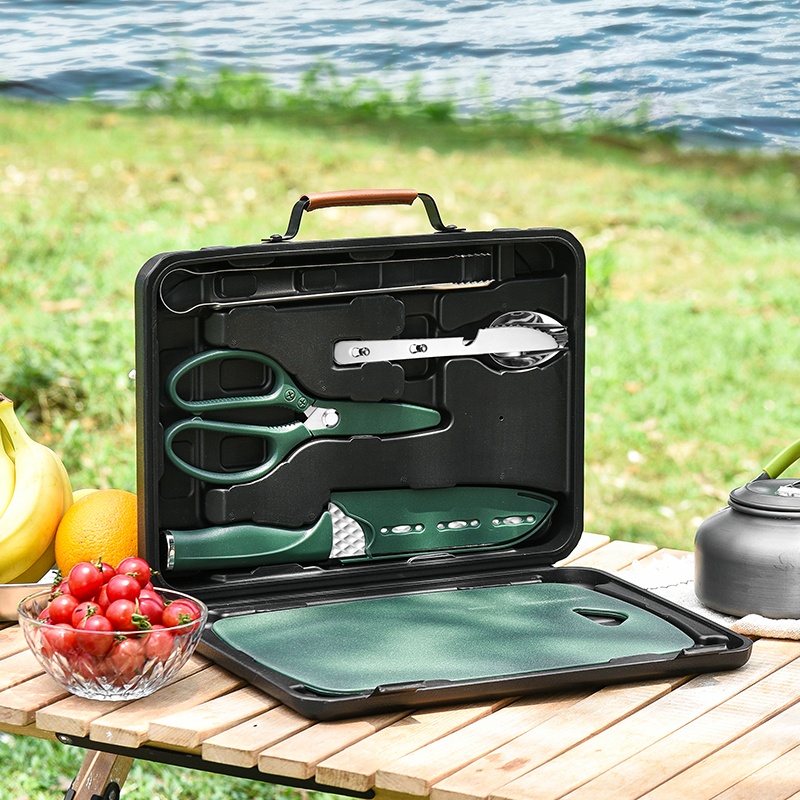 อุปกรณ์ตั้งแคมป์ ชุดทําอาหาร อ - Camping Cooking Essentials Kit บทวิจารณ์และราคา