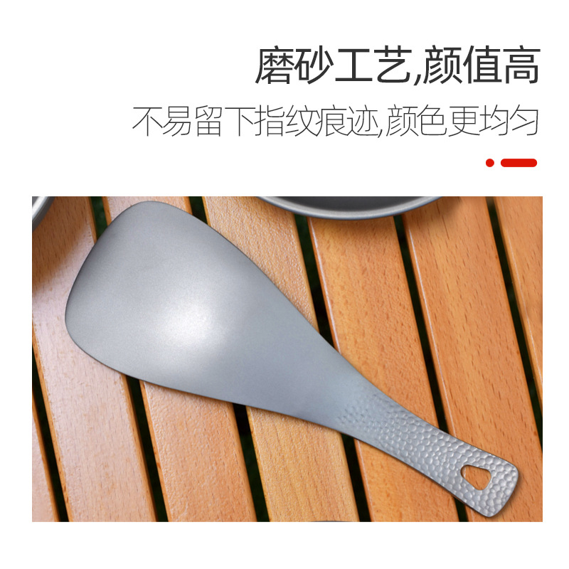ช้อนข้าวไทเทเนียมบริสุทธิ์น้ำห - Camping Cooking Meals บทวิจารณ์และราคา
