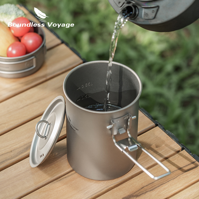 Boundless Voyage 900ml หม้อไทเ - Mess Kit Titanium บทวิจารณ์และราคา