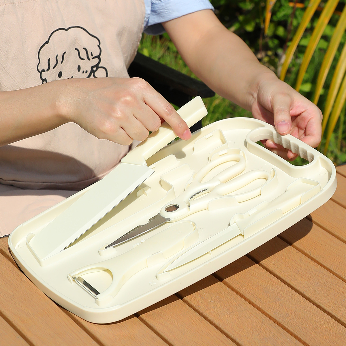 ชุดปิกนิกพกพาสำหรับกิจกรรมกลาง - Camping Cooking Utensil Set บทวิจารณ์และราคา
