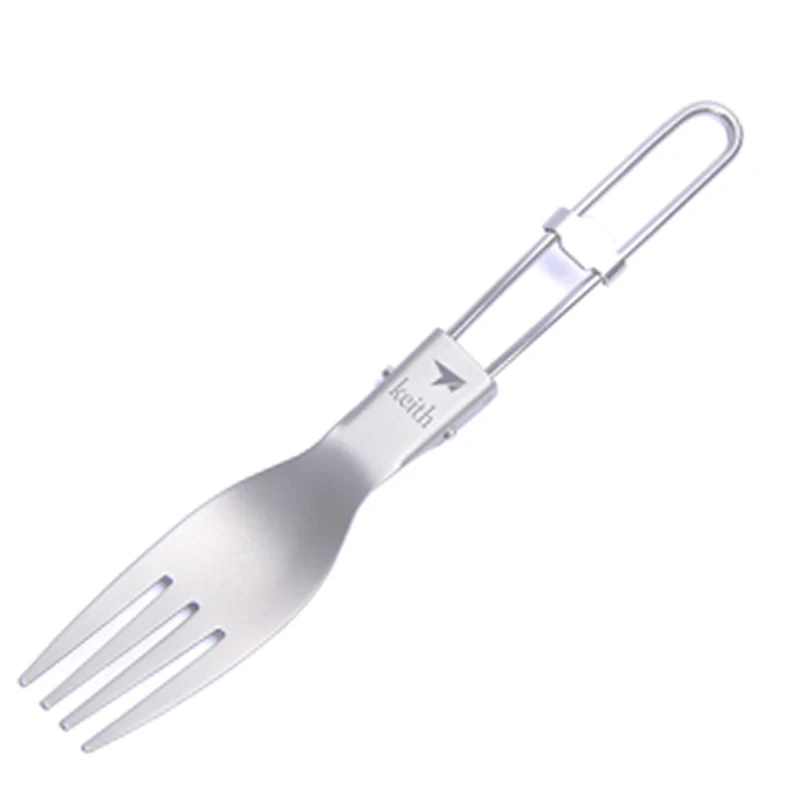 Keith กลางแจ้งไทเทเนียมพับช้อน - Camp Spork Set บทวิจารณ์และราคา