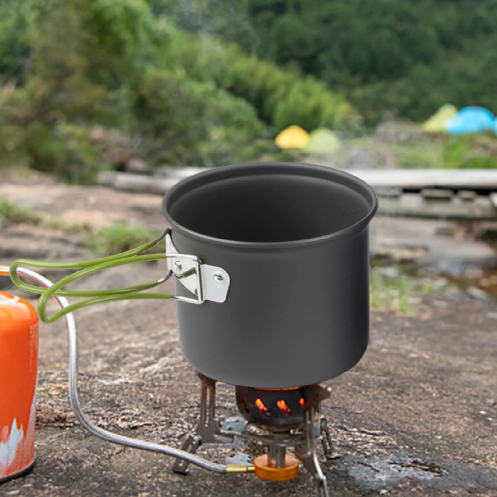 ชุดหม้ออลูมิเนียมเคลือบอะโนไดซ - Camping Cooking Set Compact บทวิจารณ์และราคา