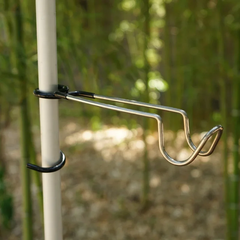 ตะขอแขวนขาตั้งไฟสแตนเลสแบบพกพา - Camping Cooking Hanger บทวิจารณ์และราคา