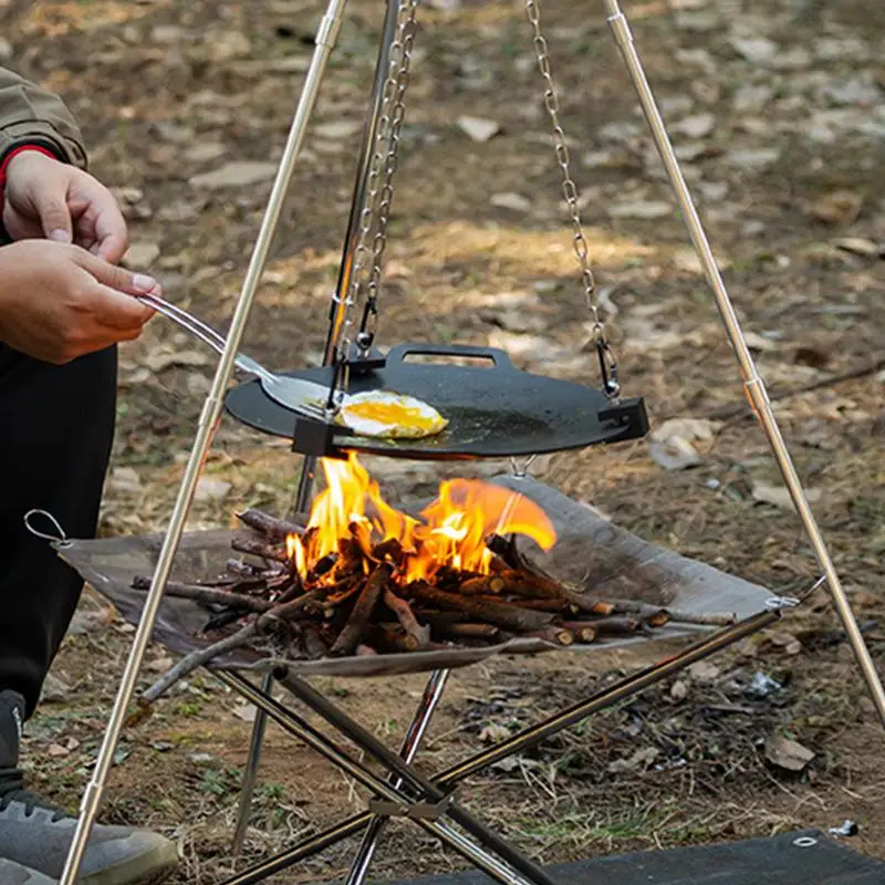 ขาตั้งสามขาอะลูมิเนียมสำหรับแค - Camping Cooking Pot Tripod บทวิจารณ์และราคา