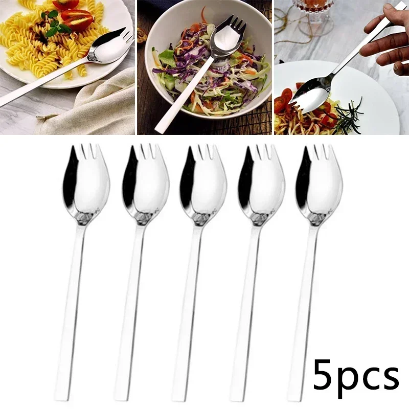 ชุดสปอร์ค 5 ชิ้น ช้อนซุป อุปกร - Camp Spork Set บทวิจารณ์และราคา