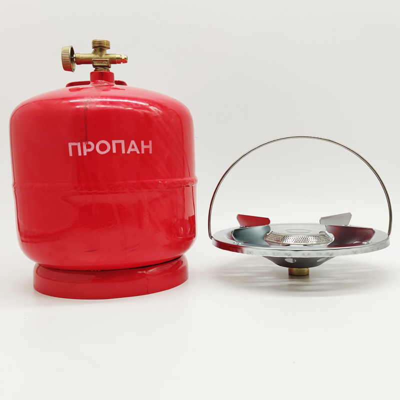 เตาแก๊สพกพาสำหรับตั้งแคมป์กลาง - Camping Cooking Gas Stove Portable Tool บทวิจารณ์และราคา
