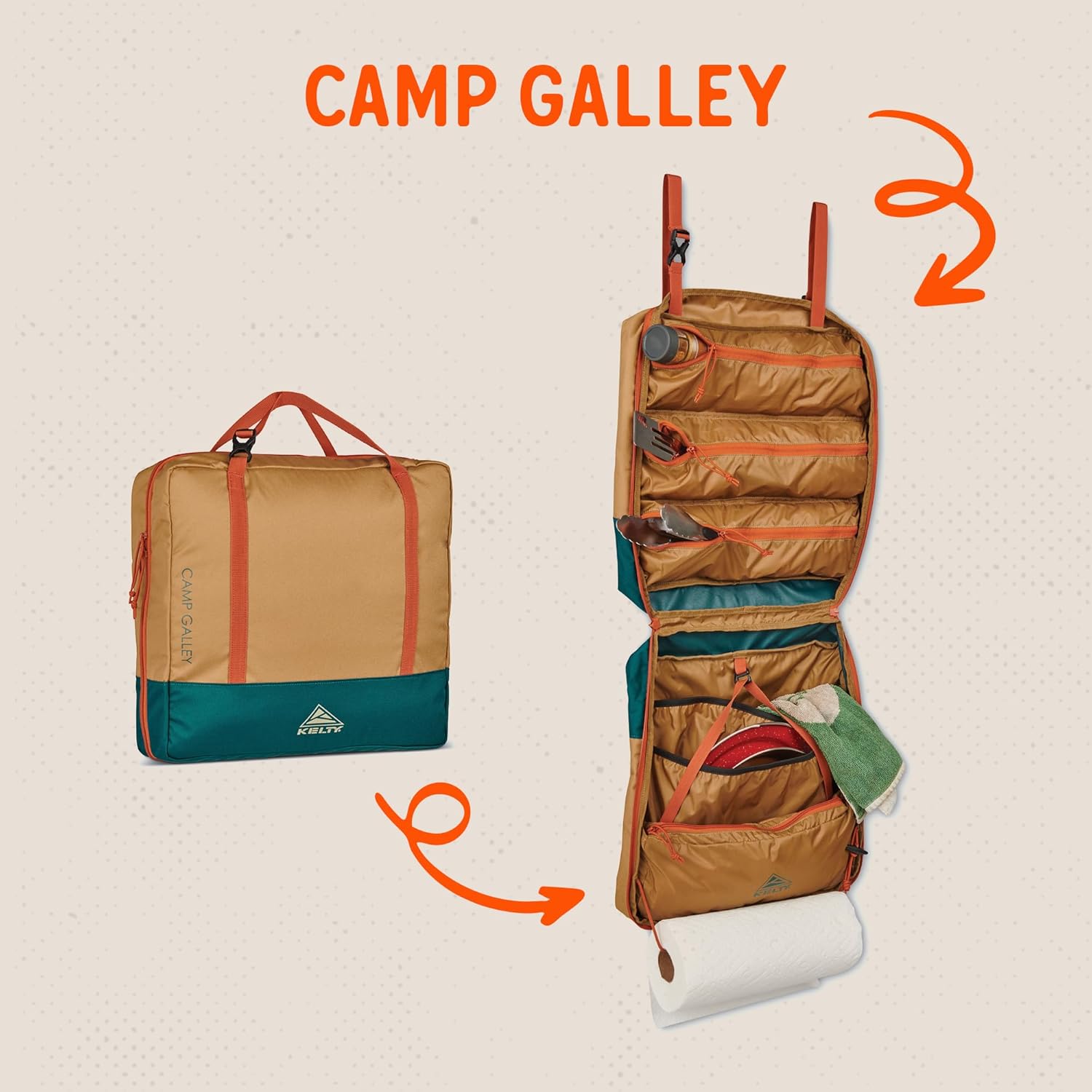 อุปกรณ์จัดเก็บสำหรับทำอาหารกลา - Camping Cooking Essentials Kit บทวิจารณ์และราคา