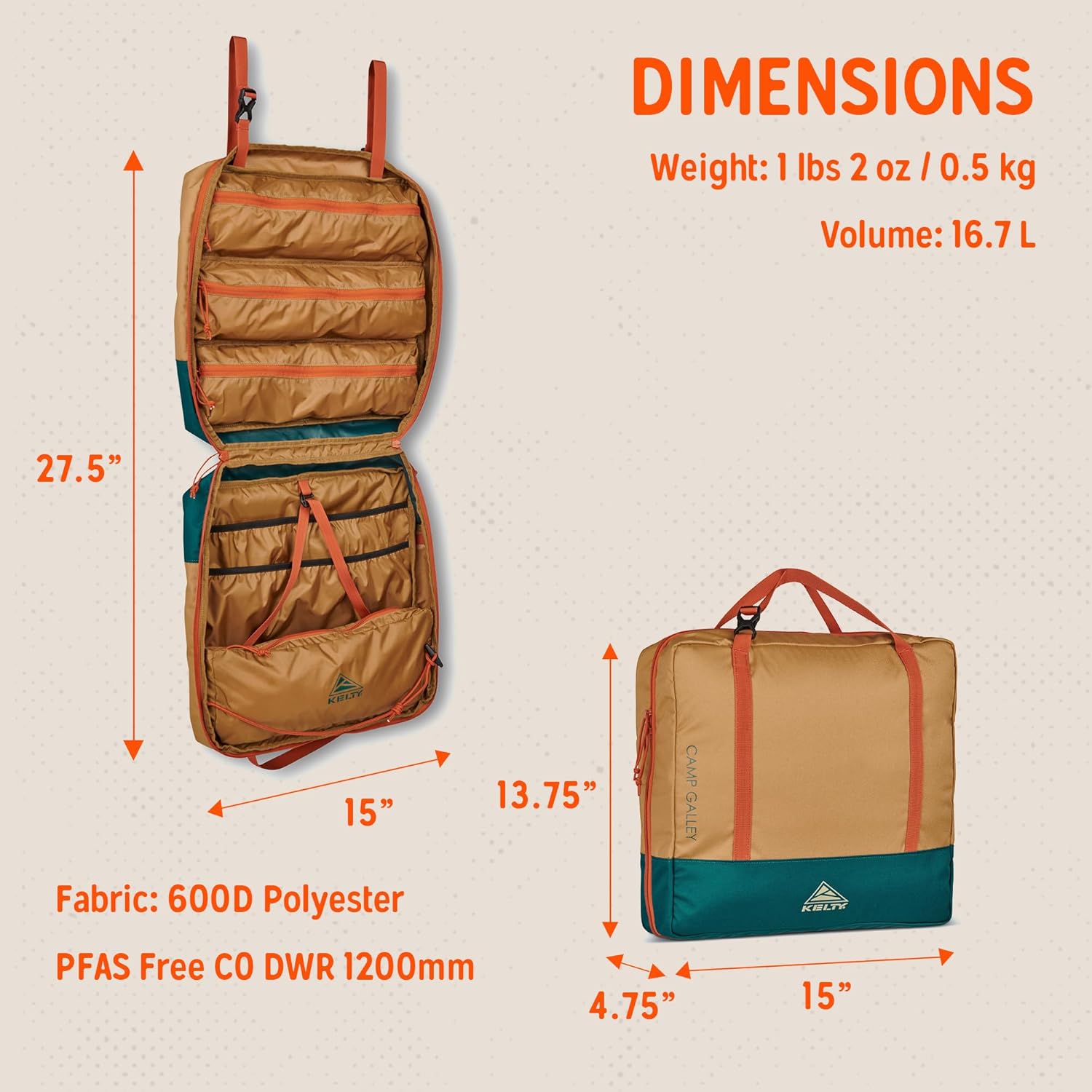 อุปกรณ์จัดเก็บสำหรับทำอาหารกลา - Camping Cooking Essentials Kit บทวิจารณ์และราคา