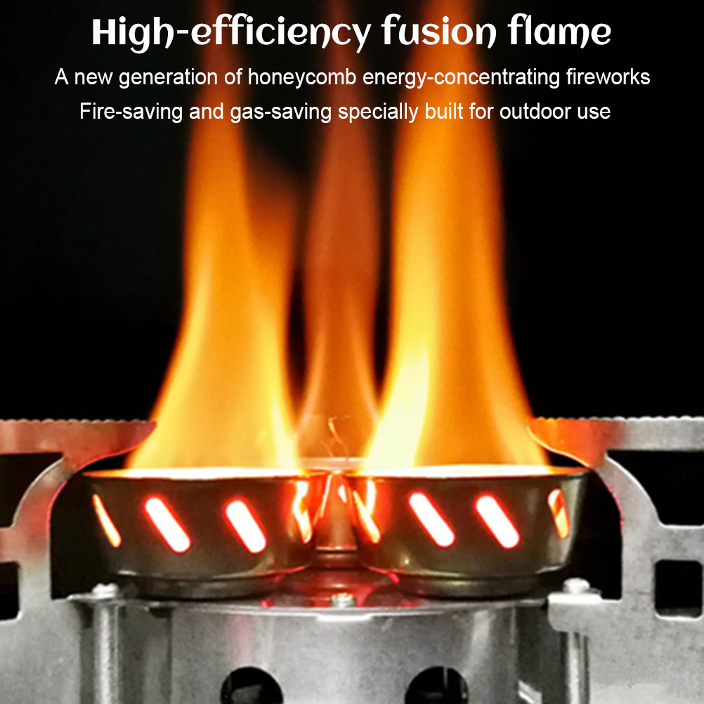 11000W High Power Windproofกลา - Camping Cooking Gas Stove Portable Tool บทวิจารณ์และราคา