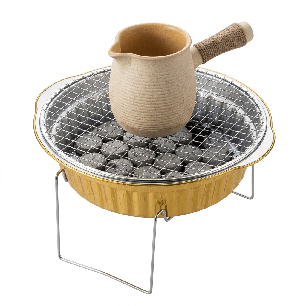 ชุดบาร์บีคิวแบบพับได้พร้อมเตาถ - Camping Cooking Essentials Kit บทวิจารณ์และราคา