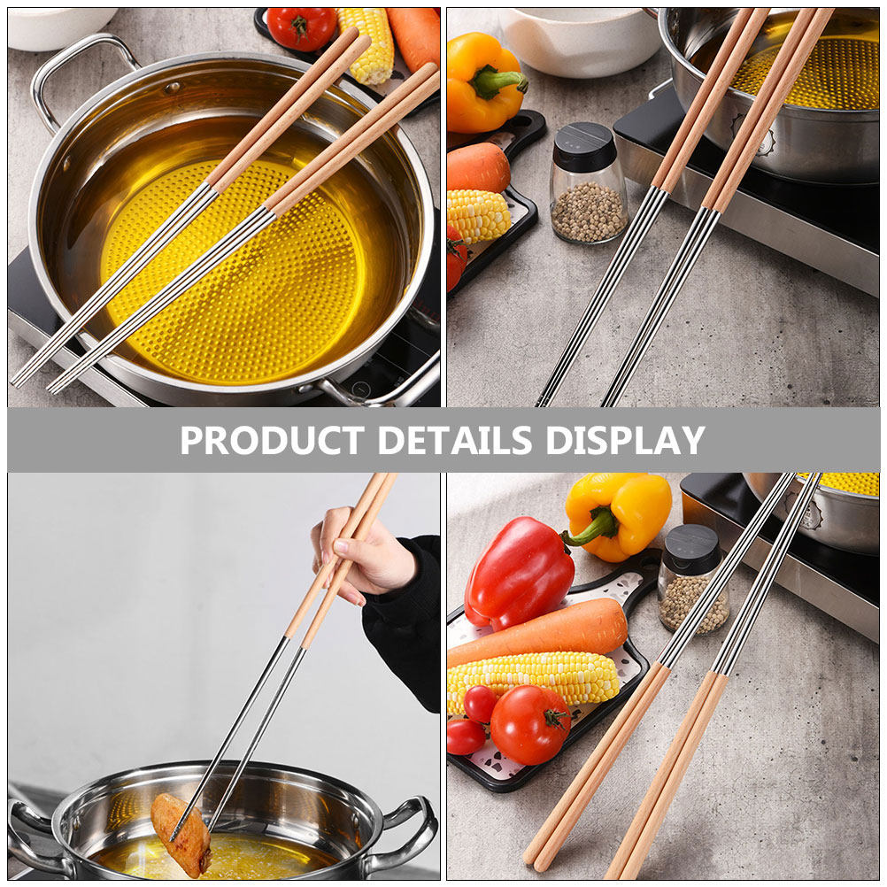 ตะเกียบสแตนเลสกันสนิม 2 คู่ ตะ - Camping Cooking Noodles บทวิจารณ์และราคา