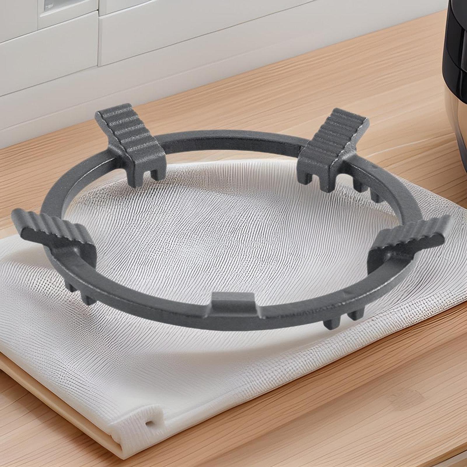 เหล็กหล่อกระทะสนับสนุนแหวนหม้อ - Camping Cooking Ring บทวิจารณ์และราคา
