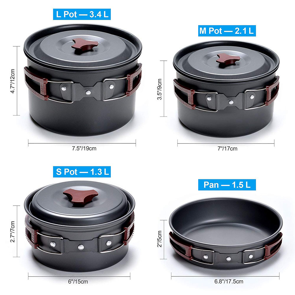 ชุดเครื่องครัวตั้งแคมป์กลางแจ้ - Camping Cooking Utensil Set บทวิจารณ์และราคา