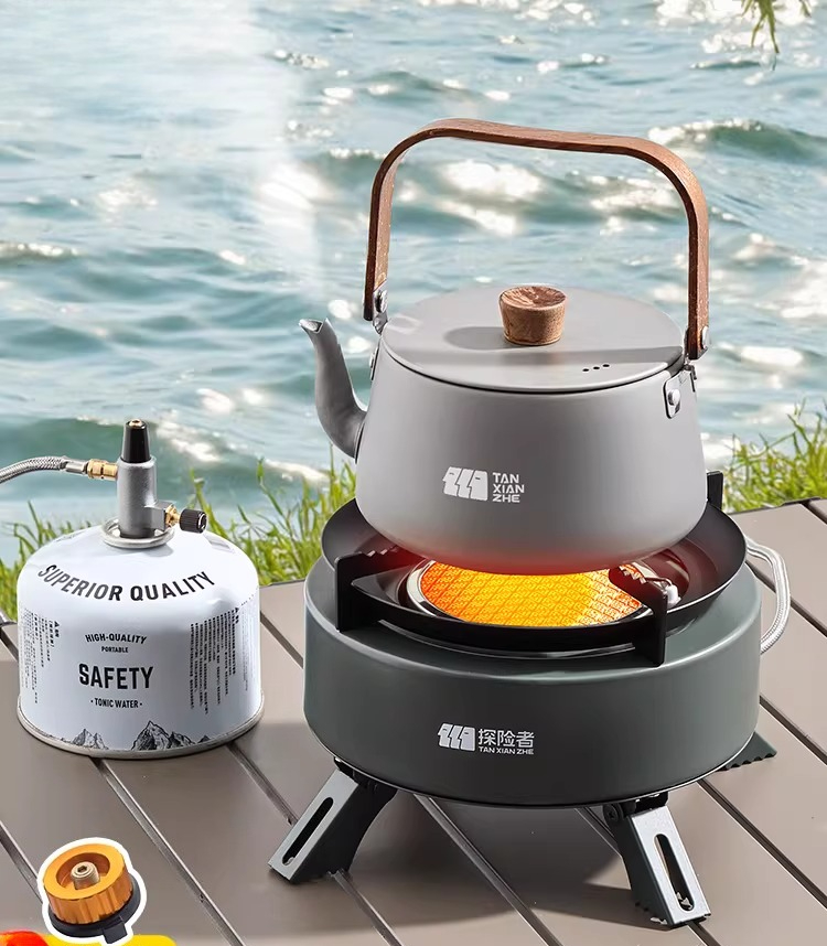 เตาแก๊สพกพาแบบแยกส่วน สำหรับตั - Camping Cooking Gas Stove Portable Tool บทวิจารณ์และราคา