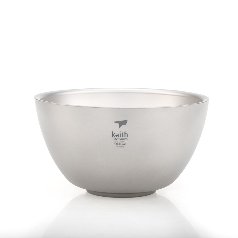 Keith ไทเทเนียมผนังคู่ชามซุปจา - Camping Cooking Container บทวิจารณ์และราคา