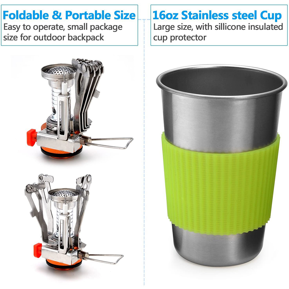 ชุดเครื่องครัวตั้งแคมป์พร้อมเต - Camping Cooking Utensil Set บทวิจารณ์และราคา