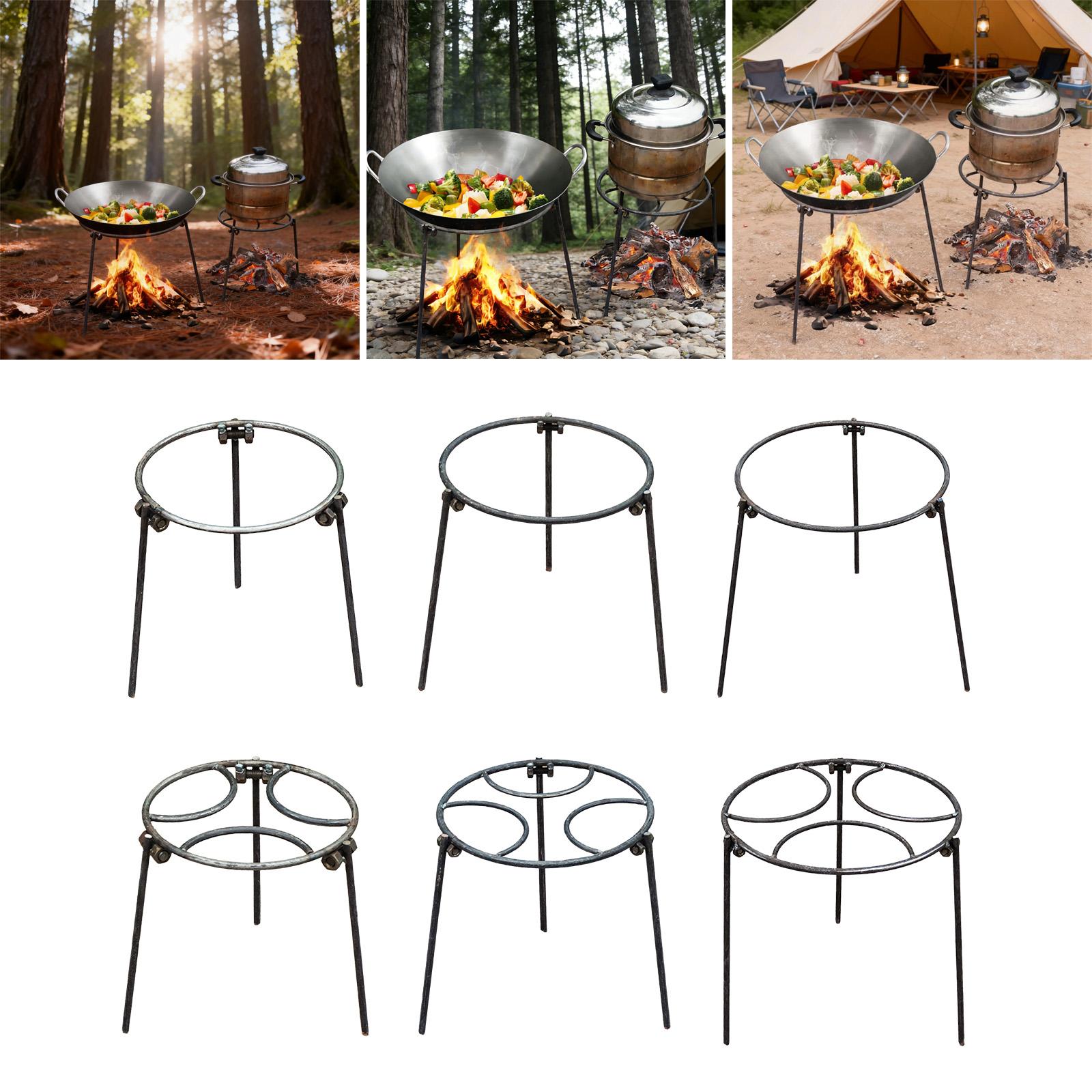 ขาตั้งเตาไฟพับได้สำหรับตั้งแคม - Camping Cooking Pot Tripod บทวิจารณ์และราคา