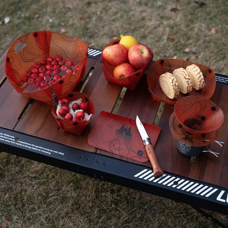 พับบนโต๊ะอาหารแบบพกพาชามจานชาม - Camping Cooking Unit บทวิจารณ์และราคา